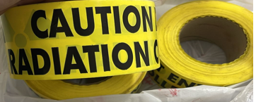 CAUTION Radiation Area Barricade Tape